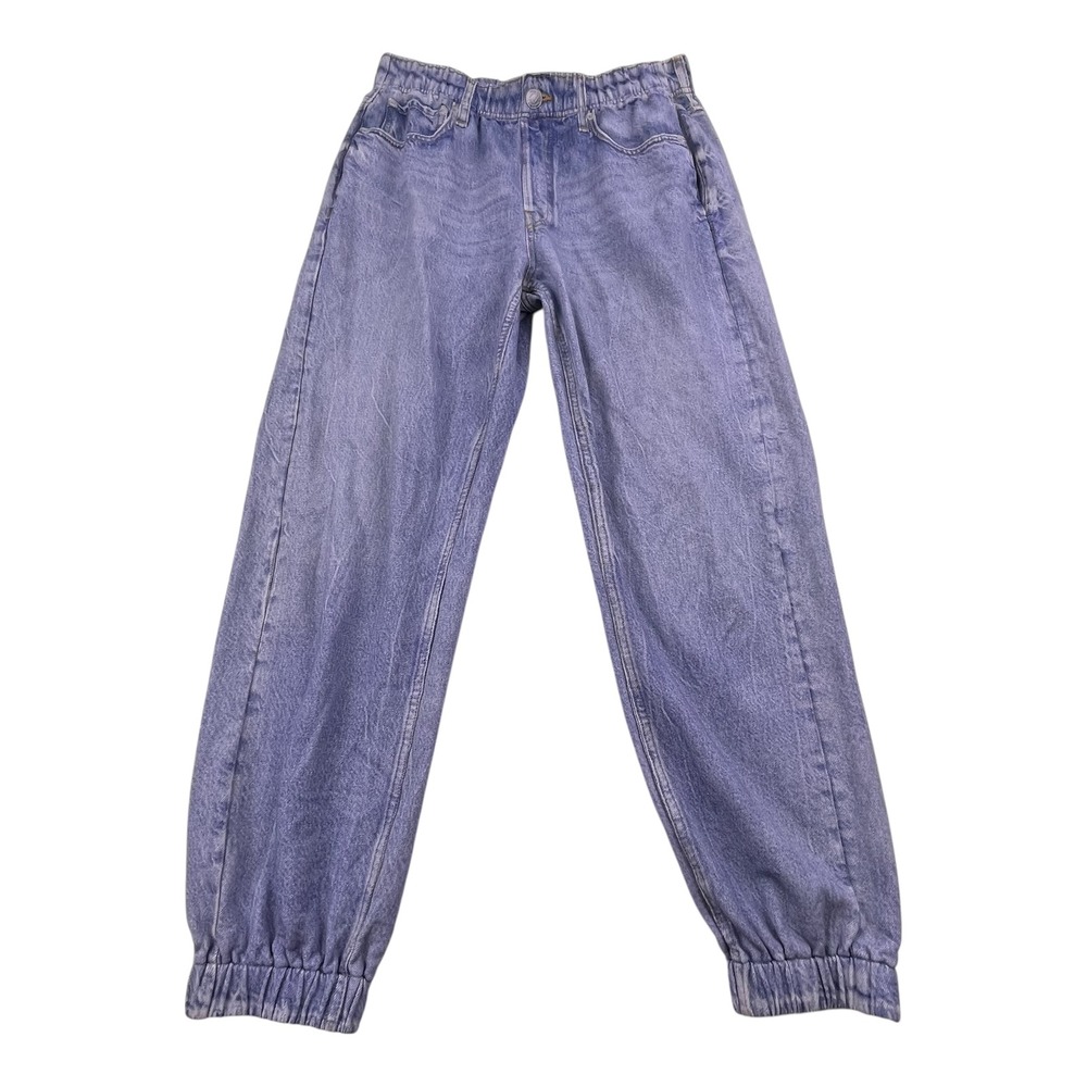 Rag & Bone Miramar Jogger Faux Denim Sweatpants Blue Terry Print Medium